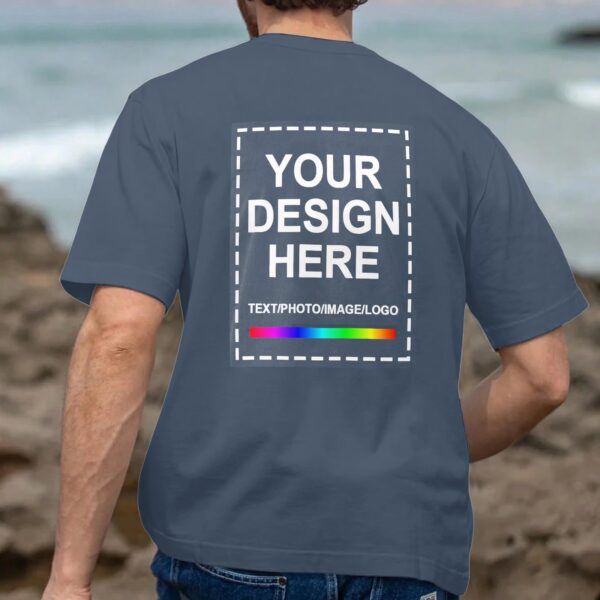 Custom T Shirts for Men，Custom T Shirts Design Your Own，Personalized T Shirts Customized Tee Gifts Add Photo Logo Text - Image 3