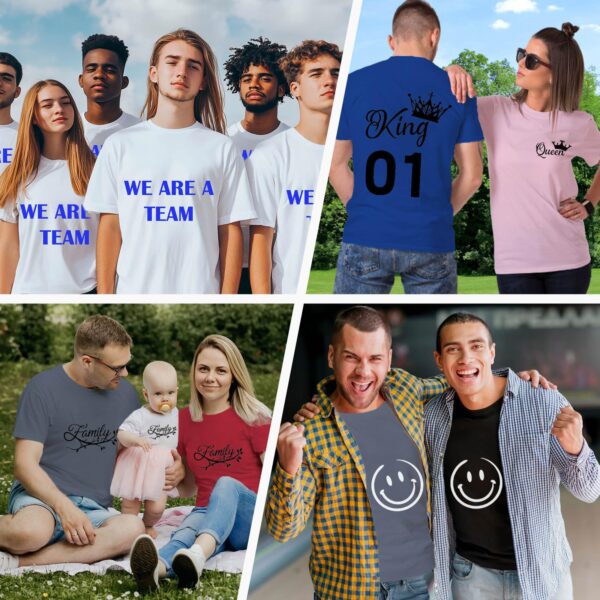 Custom T Shirts for Men，Custom T Shirts Design Your Own，Personalized T Shirts Customized Tee Gifts Add Photo Logo Text - Image 6